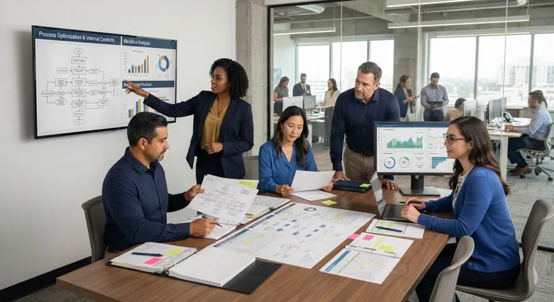 Foto de profesionales optimizando procesos